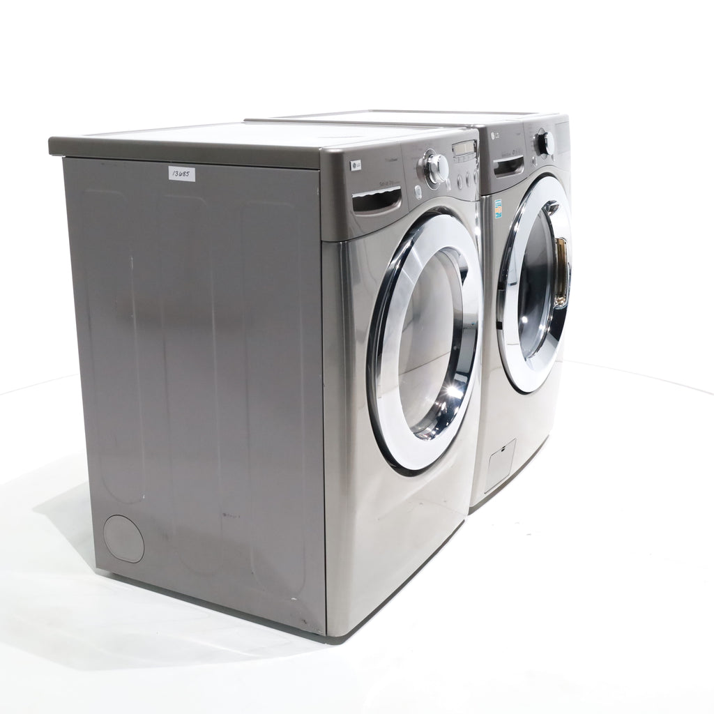 Pictures of Graphite Steel LG 4.5 cu. ft. Steam Front Load Washer with SmartThinQ and 7.3 cu. ft. Front Load Electric Dryer with TrueSteam - Certified Refurbished - Neu Appliance Outlet - Discount Appliance Outlet in Austin, Tx