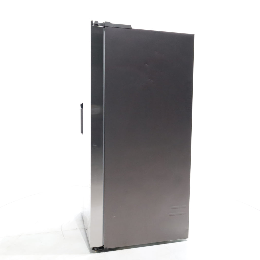 Pictures of Fingerprint-Resistant Stainless Steel Samsung 27.4 cu. ft. Side by Side Refrigerator with External Water and Ice Dispenser - Scratch & Dent - Major - Neu Appliance Outlet - Discount Appliance Outlet in Austin, Tx