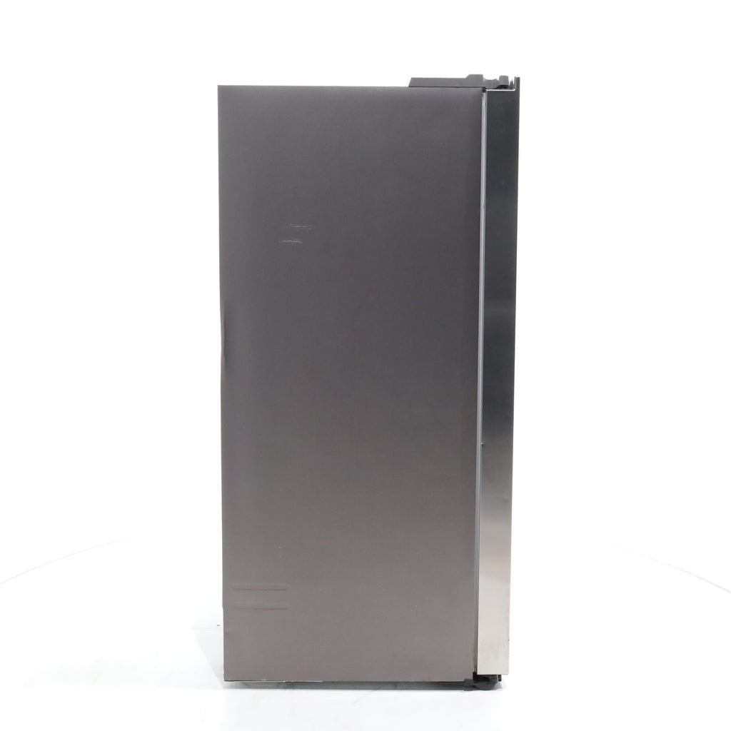 Pictures of Fingerprint-Resistant Stainless Steel Samsung 27.4 cu. ft. Side by Side Refrigerator with External Water and Ice Dispenser - Scratch & Dent - Major - Neu Appliance Outlet - Discount Appliance Outlet in Austin, Tx