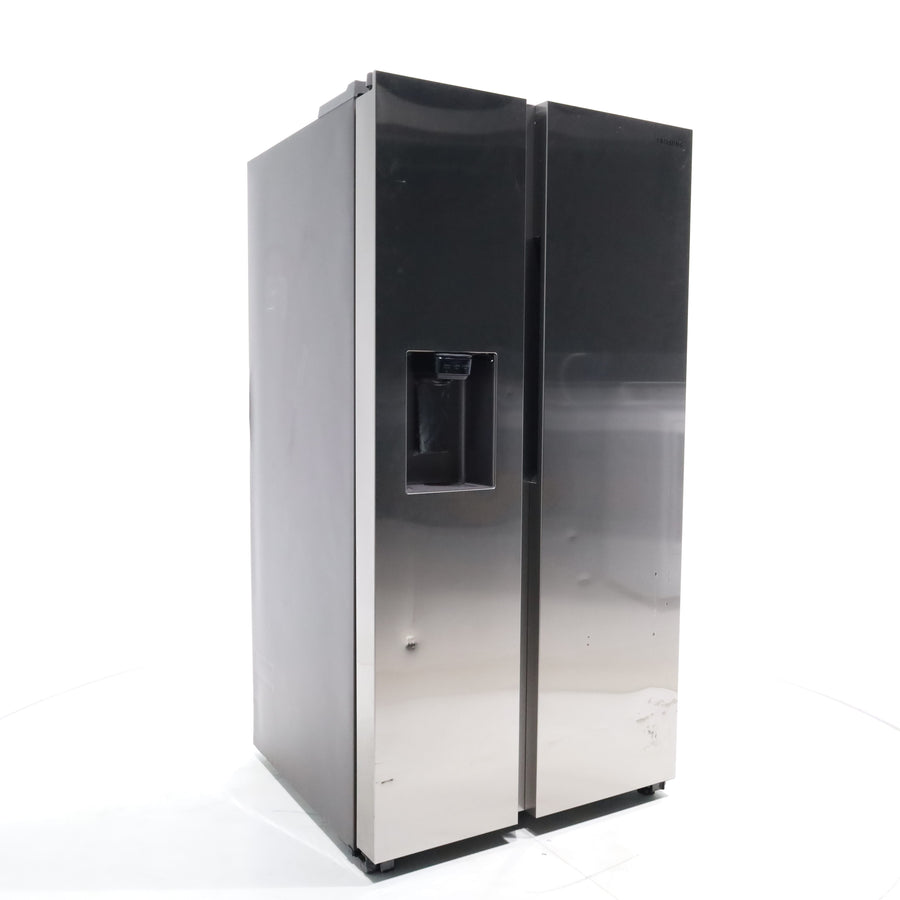 Fingerprint-Resistant Stainless Steel Samsung 27.4 cu. ft. Side by Side Refrigerator with External Water and Ice Dispenser - Scratch & Dent - Major