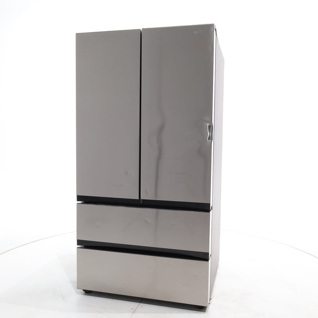 Pictures of Fingerprint Resistant Stainless Steel ENERGY STAR Samsung 31 cu. ft. 4 Door French Door Refrigerator with Dual Ice Maker - Scratch & Dent - Major - Neu Appliance Outlet - Discount Appliance Outlet in Austin, Tx