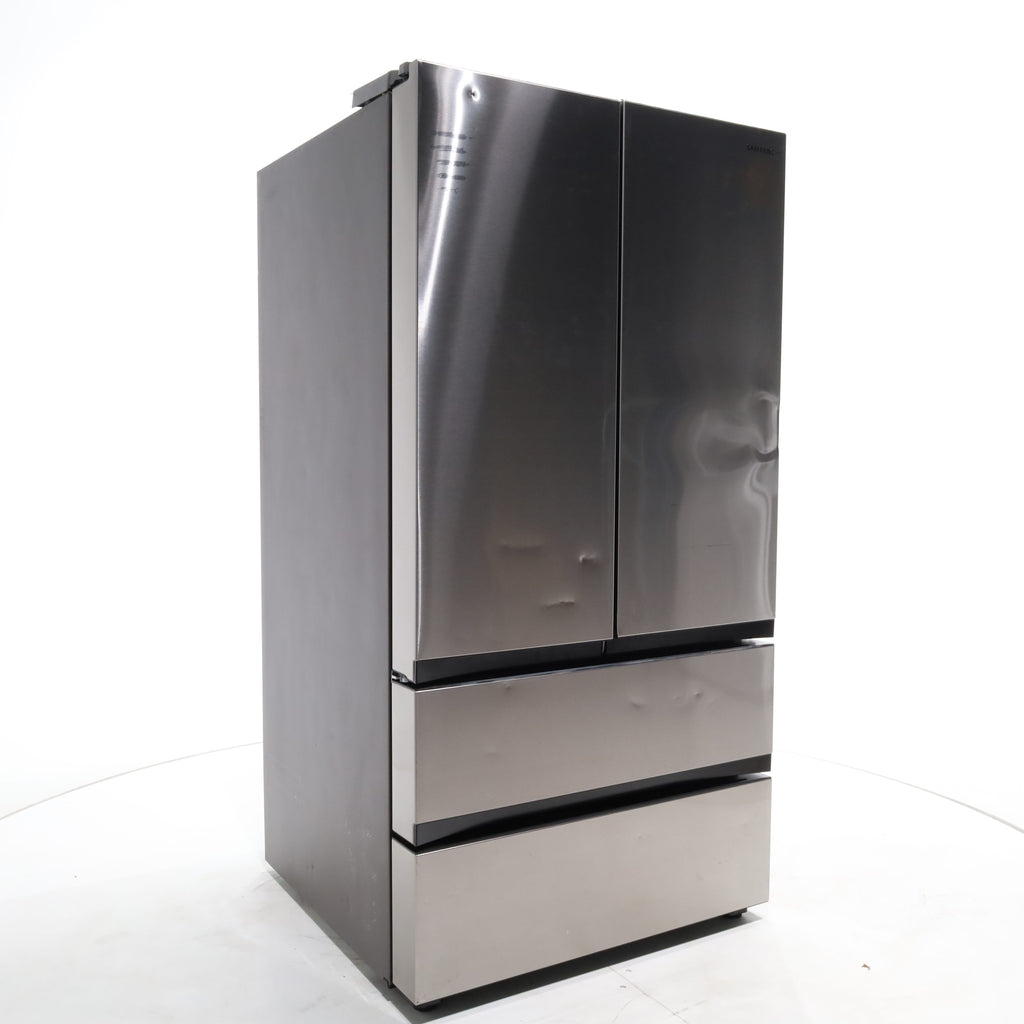 Pictures of Fingerprint Resistant Stainless Steel ENERGY STAR Samsung 31 cu. ft. 4 Door French Door Refrigerator with Dual Ice Maker - Scratch & Dent - Major - Neu Appliance Outlet - Discount Appliance Outlet in Austin, Tx