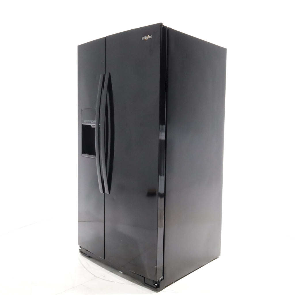 Pictures of Black Whirlpool 28.49 cu. ft. Side by Side Refrigerator with In Door Ice and Water Dispenser - Scratch & Dent - Minor - Neu Appliance Outlet - Discount Appliance Outlet in Austin, Tx