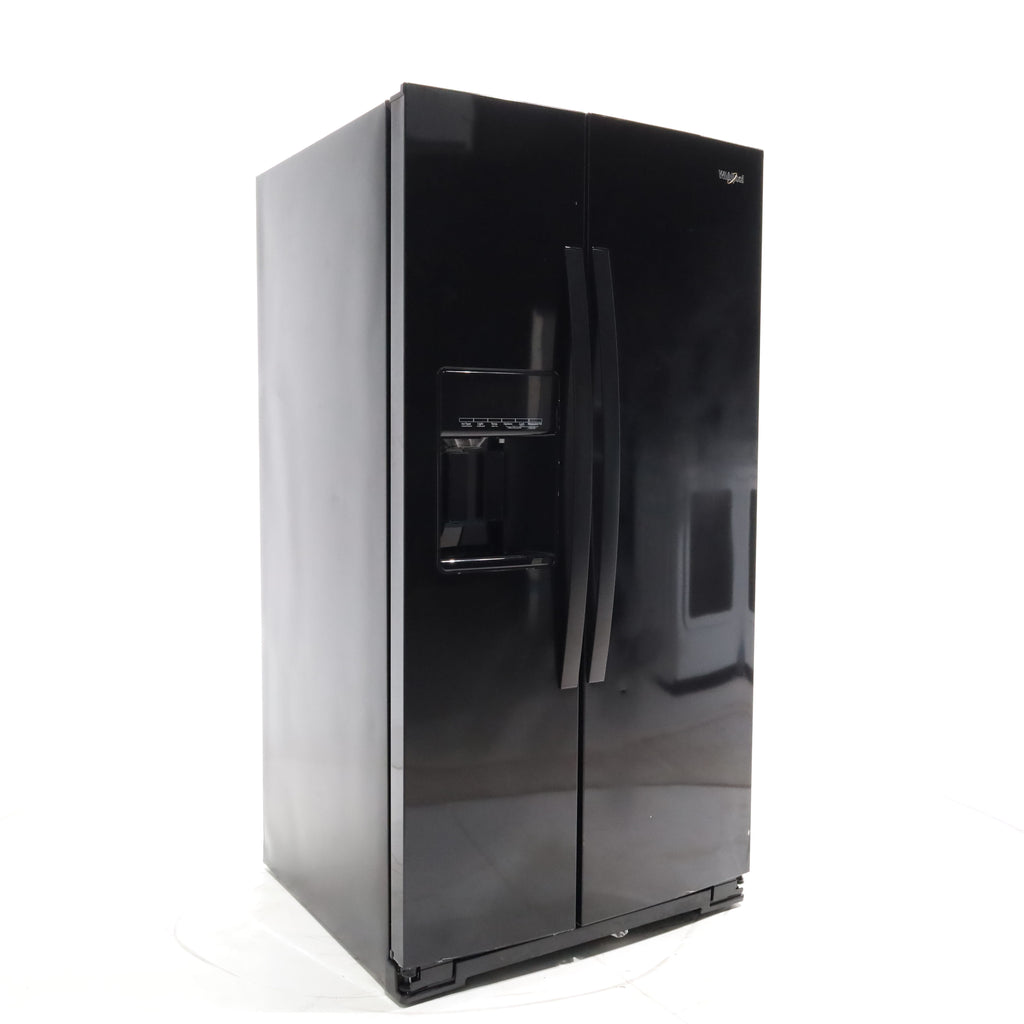 Pictures of Black Whirlpool 28.49 cu. ft. Side by Side Refrigerator with In Door Ice and Water Dispenser - Scratch & Dent - Minor - Neu Appliance Outlet - Discount Appliance Outlet in Austin, Tx