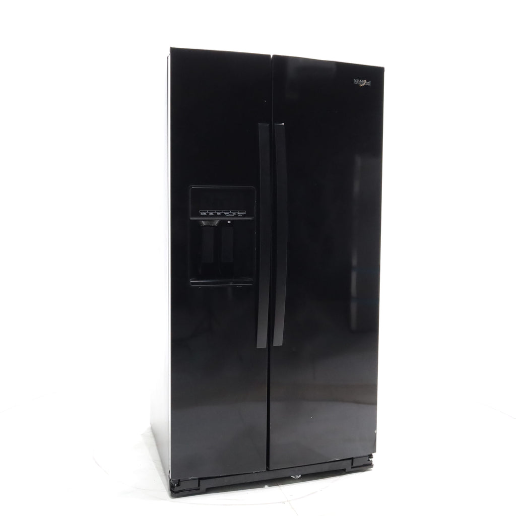 Pictures of Black Whirlpool 28.49 cu. ft. Side by Side Refrigerator with In Door Ice and Water Dispenser - Scratch & Dent - Minor - Neu Appliance Outlet - Discount Appliance Outlet in Austin, Tx