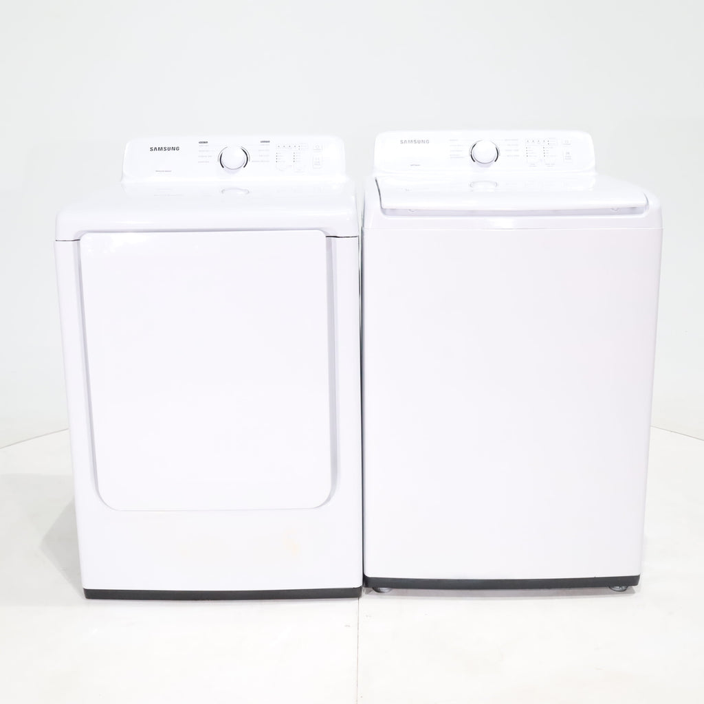 Pictures of Samsung 4.5 cu. ft. Top Load Washing Machine with VRT Plus Tech and 7.2 cu. ft. Gas Dryer With MoistureSensor - Certified Refurbished - Neu Appliance Outlet - Discount Appliance Outlet in Austin, Tx