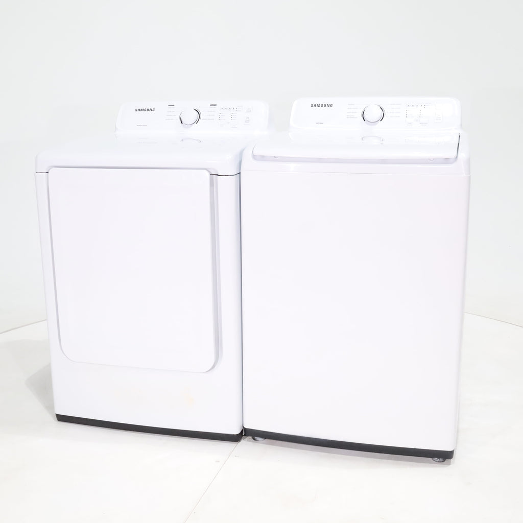 Pictures of Samsung 4.5 cu. ft. Top Load Washing Machine with VRT Plus Tech and 7.2 cu. ft. Gas Dryer With MoistureSensor - Certified Refurbished - Neu Appliance Outlet - Discount Appliance Outlet in Austin, Tx