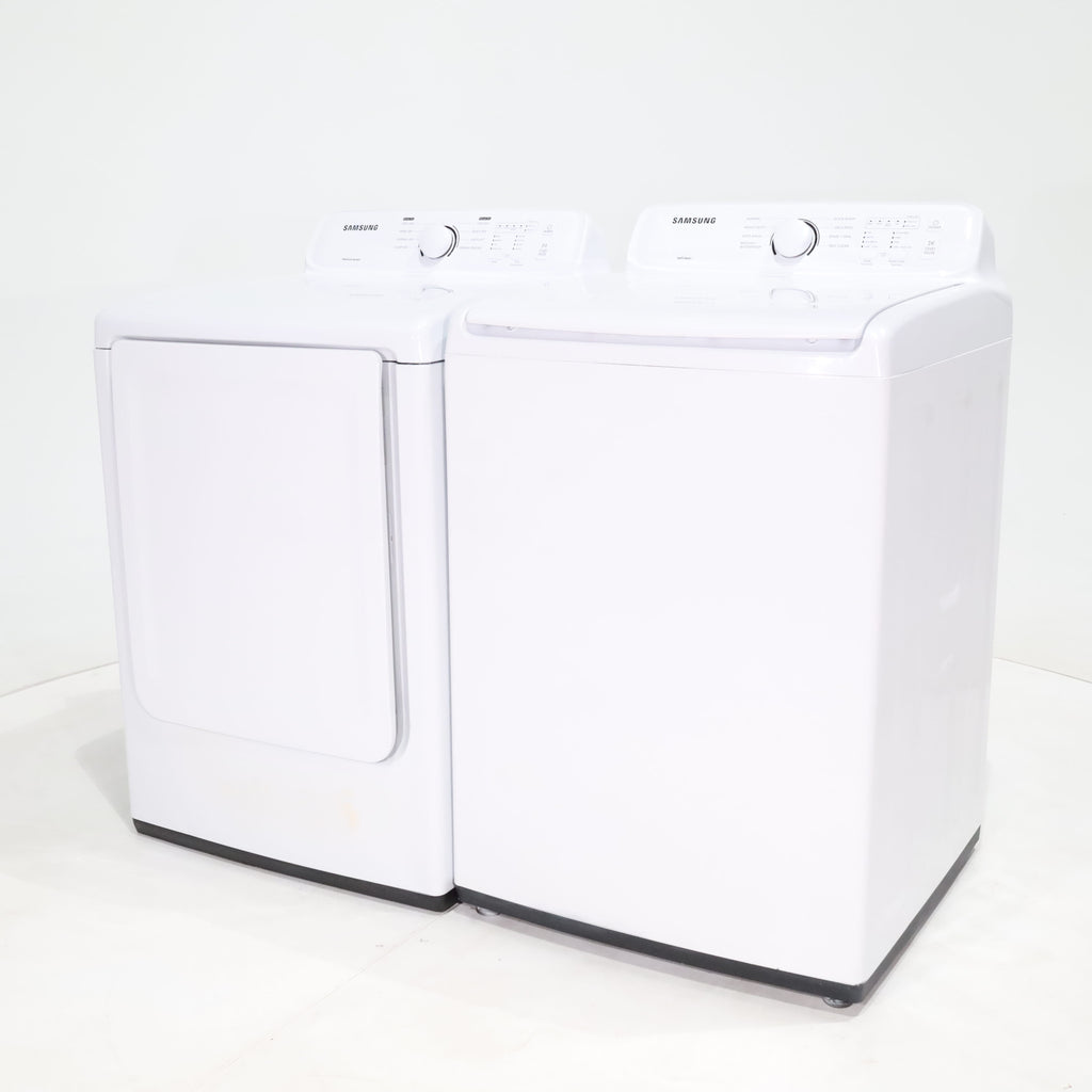 Pictures of Samsung 4.5 cu. ft. Top Load Washing Machine with VRT Plus Tech and 7.2 cu. ft. Gas Dryer With MoistureSensor - Certified Refurbished - Neu Appliance Outlet - Discount Appliance Outlet in Austin, Tx