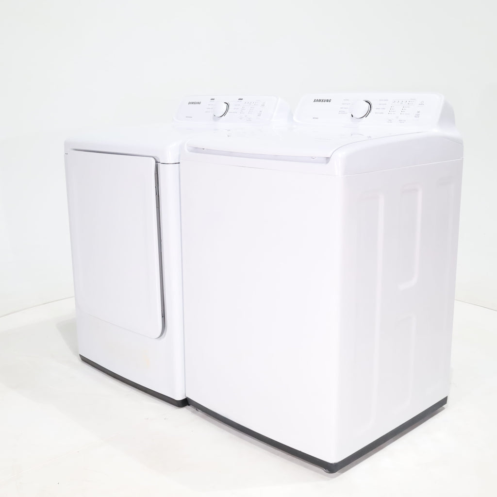 Pictures of Samsung 4.5 cu. ft. Top Load Washing Machine with VRT Plus Tech and 7.2 cu. ft. Gas Dryer With MoistureSensor - Certified Refurbished - Neu Appliance Outlet - Discount Appliance Outlet in Austin, Tx