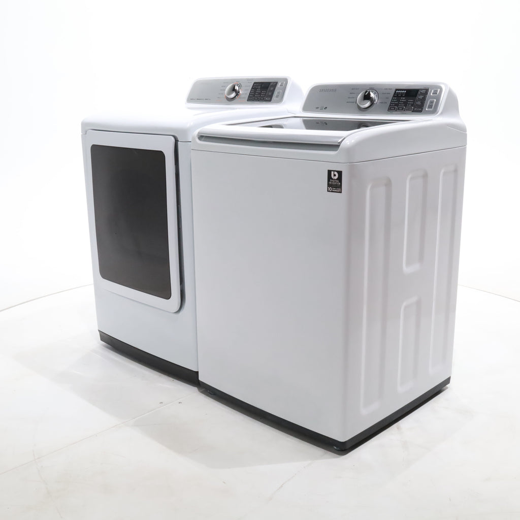 Pictures of Samsung 4.5 Top Load Washing Machine with Diamond Drum and 7.4 cu. ft. Steam Electric Dryer with Smart Care - Certified Refurbished - Neu Appliance Outlet - Discount Appliance Outlet in Austin, Tx