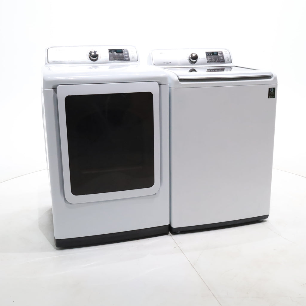 Pictures of Samsung 4.5 Top Load Washing Machine with Diamond Drum and 7.4 cu. ft. Steam Electric Dryer with Smart Care - Certified Refurbished - Neu Appliance Outlet - Discount Appliance Outlet in Austin, Tx