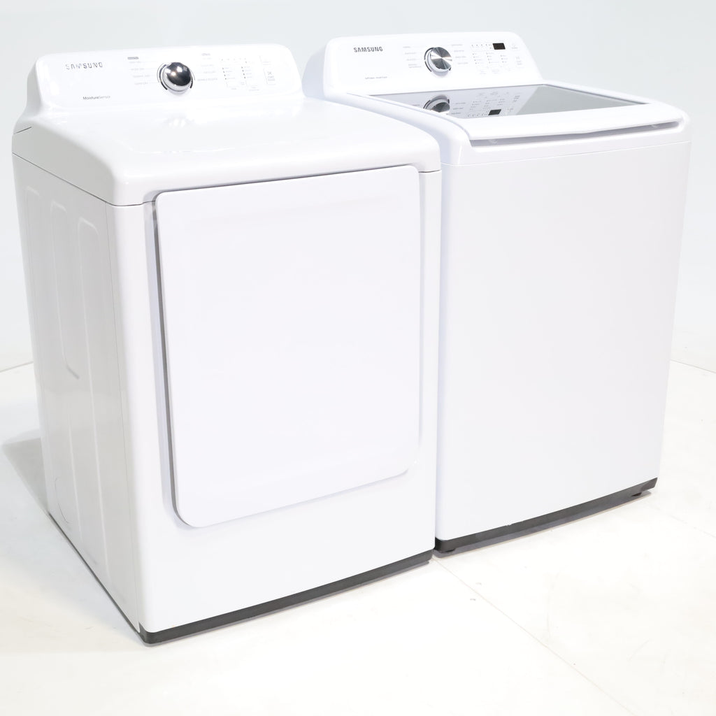 Pictures of Samsung 4.5 cu. ft. Top Load Washer With Vibration Reduction Technology and 7.2 cu. ft. Electric Dryer with Sensor Dry - Certified Refurbished - Neu Appliance Outlet - Discount Appliance Outlet in Austin, Tx