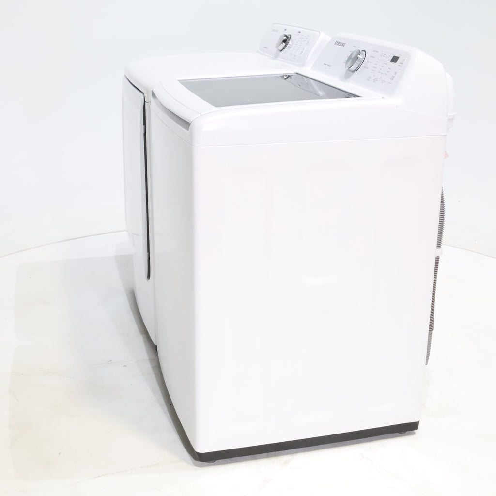 Pictures of Samsung 4.5 cu. ft. Top Load Washer With Vibration Reduction Technology and 7.2 cu. ft. Electric Dryer with Sensor Dry - Certified Refurbished - Neu Appliance Outlet - Discount Appliance Outlet in Austin, Tx