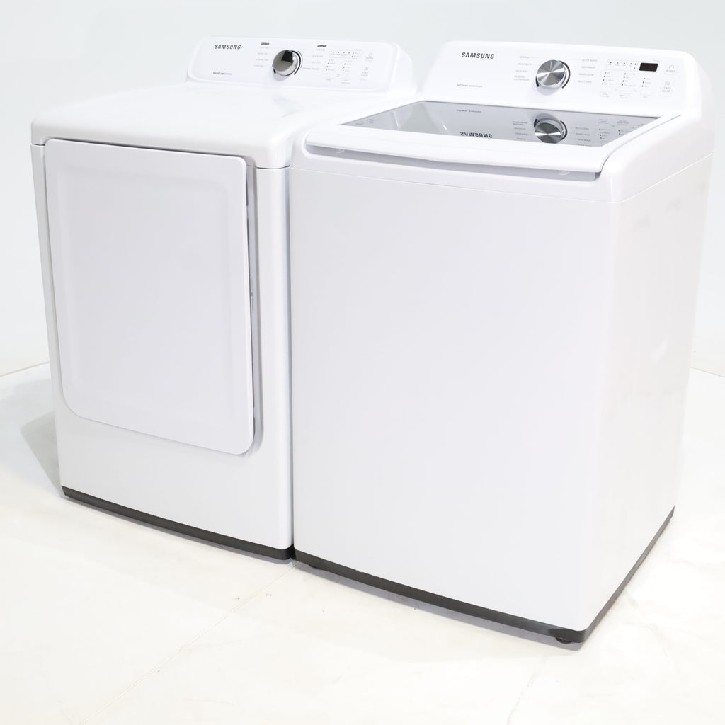 Pictures of Samsung 4.5 cu. ft. Top Load Washer With Vibration Reduction Technology and 7.2 cu. ft. Electric Dryer with Sensor Dry - Certified Refurbished - Neu Appliance Outlet - Discount Appliance Outlet in Austin, Tx