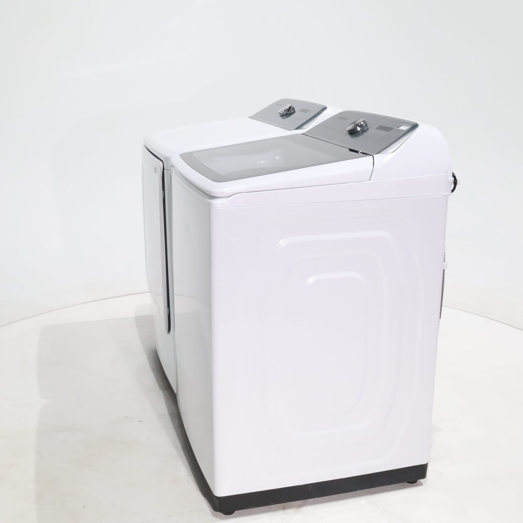 Pictures of ENERGY STAR Samsung 5.0 cu. ft. Top Load Washer with Active Water Jet and 7.4 cu. ft. Electric Dryer with Smart Care - Scratch & Dent - Moderate - Neu Appliance Outlet - Discount Appliance Outlet in Austin, Tx