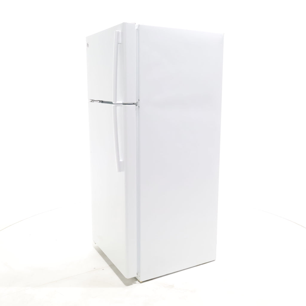 Pictures of White GE 17.5 cu. ft. Top Freezer Refrigerator with Upfront Temperature Controls - Certified Refurbished - Neu Appliance Outlet - Discount Appliance Outlet in Austin, Tx