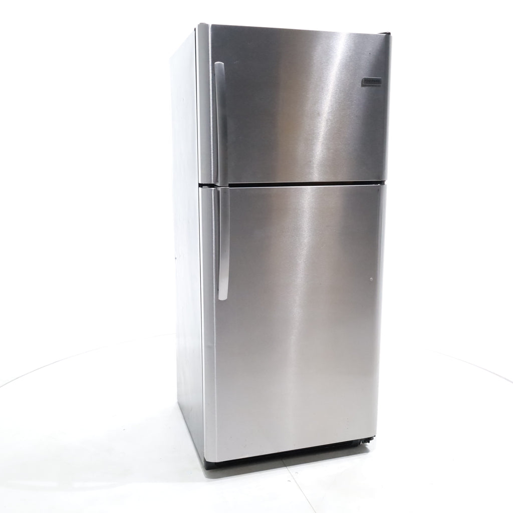 Pictures of EasyCare Stainless Steel Frigidaire 20.4 cu. ft. Top Freezer with Reversible Doors - Certified Refurbished - Neu Appliance Outlet - Discount Appliance Outlet in Austin, Tx