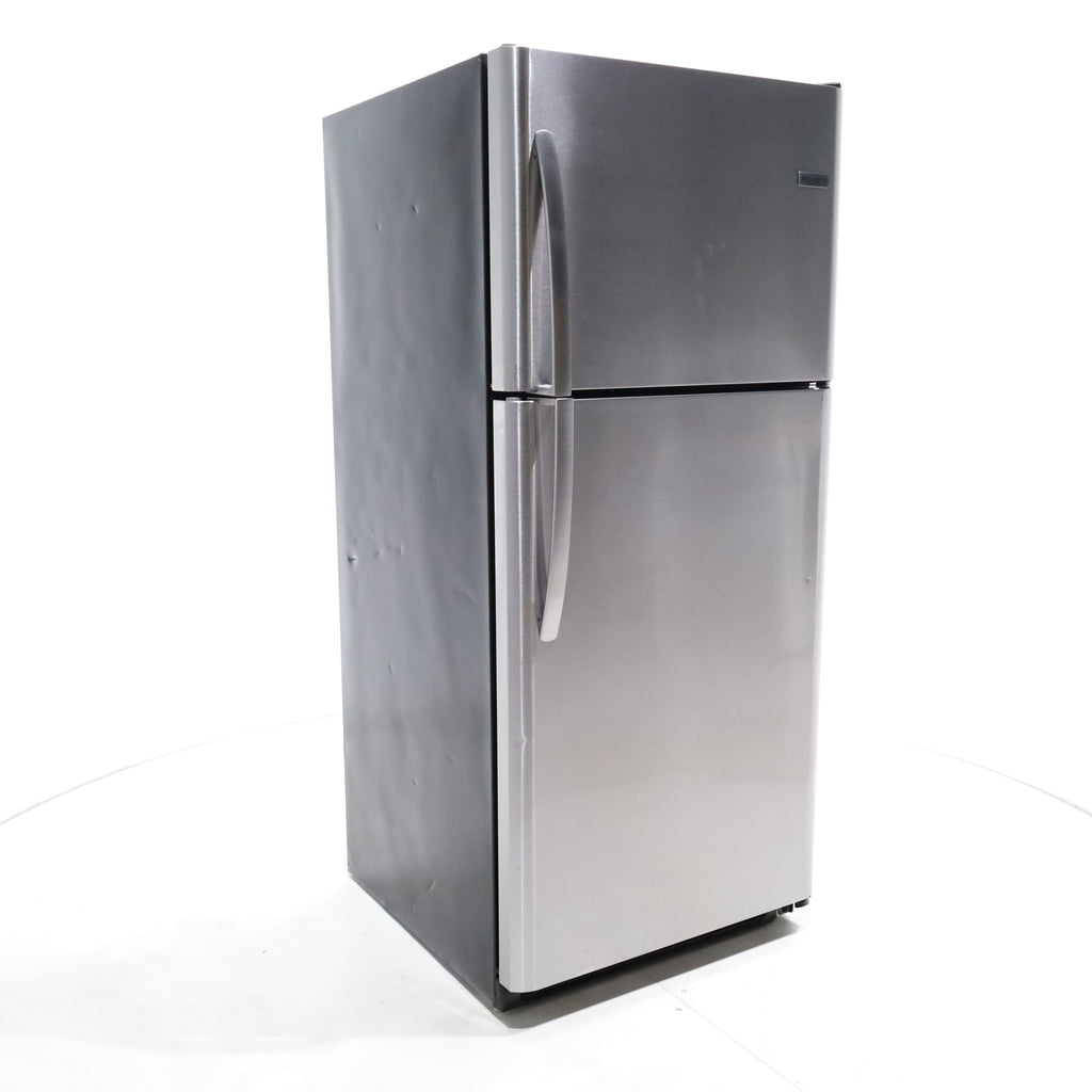 Pictures of EasyCare Stainless Steel Frigidaire 20.4 cu. ft. Top Freezer with Reversible Doors - Certified Refurbished - Neu Appliance Outlet - Discount Appliance Outlet in Austin, Tx