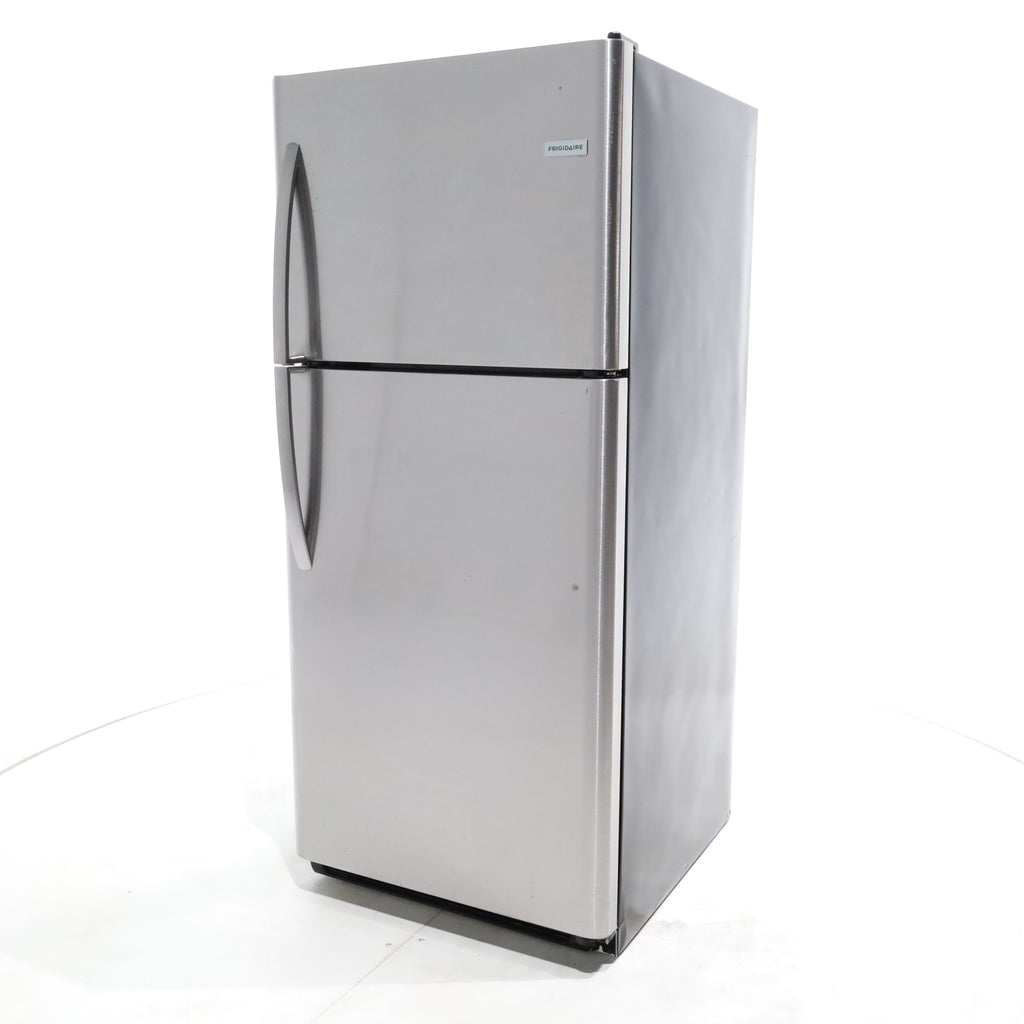 Pictures of EasyCare Stainless Steel Frigidaire 20.4 cu. ft. Top Freezer with Reversible Doors - Certified Refurbished - Neu Appliance Outlet - Discount Appliance Outlet in Austin, Tx