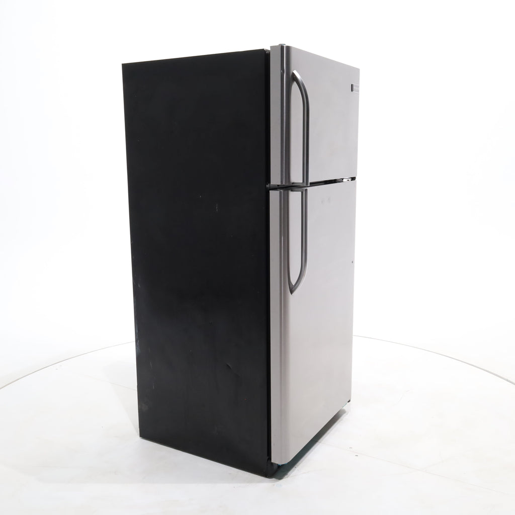 Pictures of Stainless Steel ENERGY STAR Frigidaire 18 cu. ft. Top Freezer Refrigerator with Garage Ready - Certified Refurbished - Neu Appliance Outlet - Discount Appliance Outlet in Austin, Tx