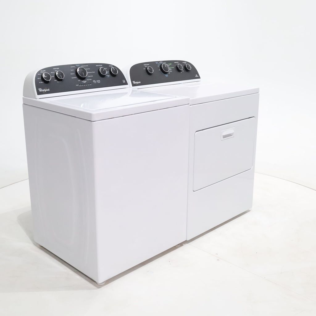 Pictures of ENERGY STAR 3.8 cu ft Whirlpool Top-Load Washing Machine with Low-Profile Impeller and 7.0 cu ft Whirlpool Electric Dryer with Hamper Door - Certified Refurbished - Neu Appliance Outlet - Discount Appliance Outlet in Austin, Tx