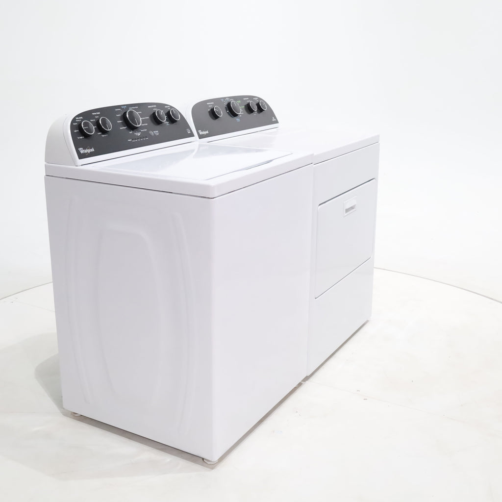 Pictures of ENERGY STAR 3.8 cu ft Whirlpool Top-Load Washing Machine with Low-Profile Impeller and 7.0 cu ft Whirlpool Electric Dryer with Hamper Door - Certified Refurbished - Neu Appliance Outlet - Discount Appliance Outlet in Austin, Tx