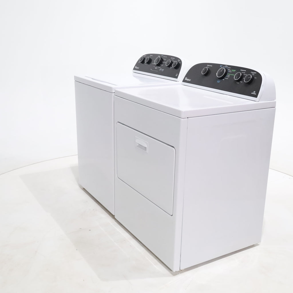 Pictures of ENERGY STAR 3.8 cu ft Whirlpool Top-Load Washing Machine with Low-Profile Impeller and 7.0 cu ft Whirlpool Electric Dryer with Hamper Door - Certified Refurbished - Neu Appliance Outlet - Discount Appliance Outlet in Austin, Tx