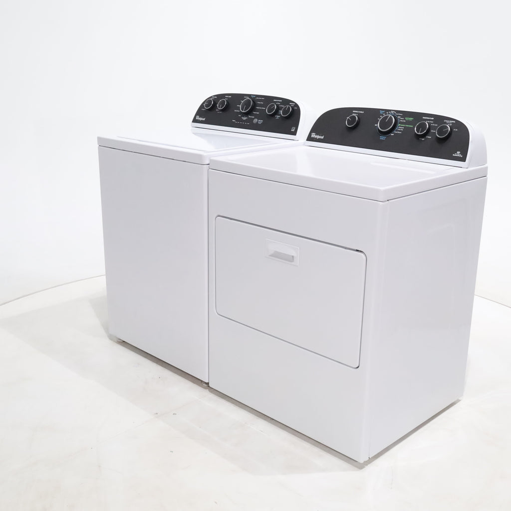 Pictures of ENERGY STAR 3.8 cu ft Whirlpool Top-Load Washing Machine with Low-Profile Impeller and 7.0 cu ft Whirlpool Electric Dryer with Hamper Door - Certified Refurbished - Neu Appliance Outlet - Discount Appliance Outlet in Austin, Tx