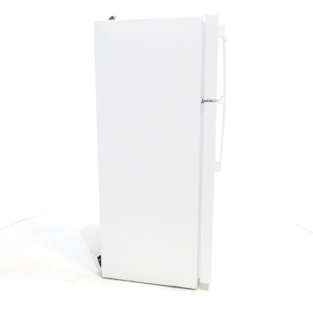 Pictures of GE White 17.5 cu. ft. Top Freezer Refrigerator with Ice Maker and Reversible Hinges - Certified Refurbished - Neu Appliance Outlet - Discount Appliance Outlet in Austin, Tx