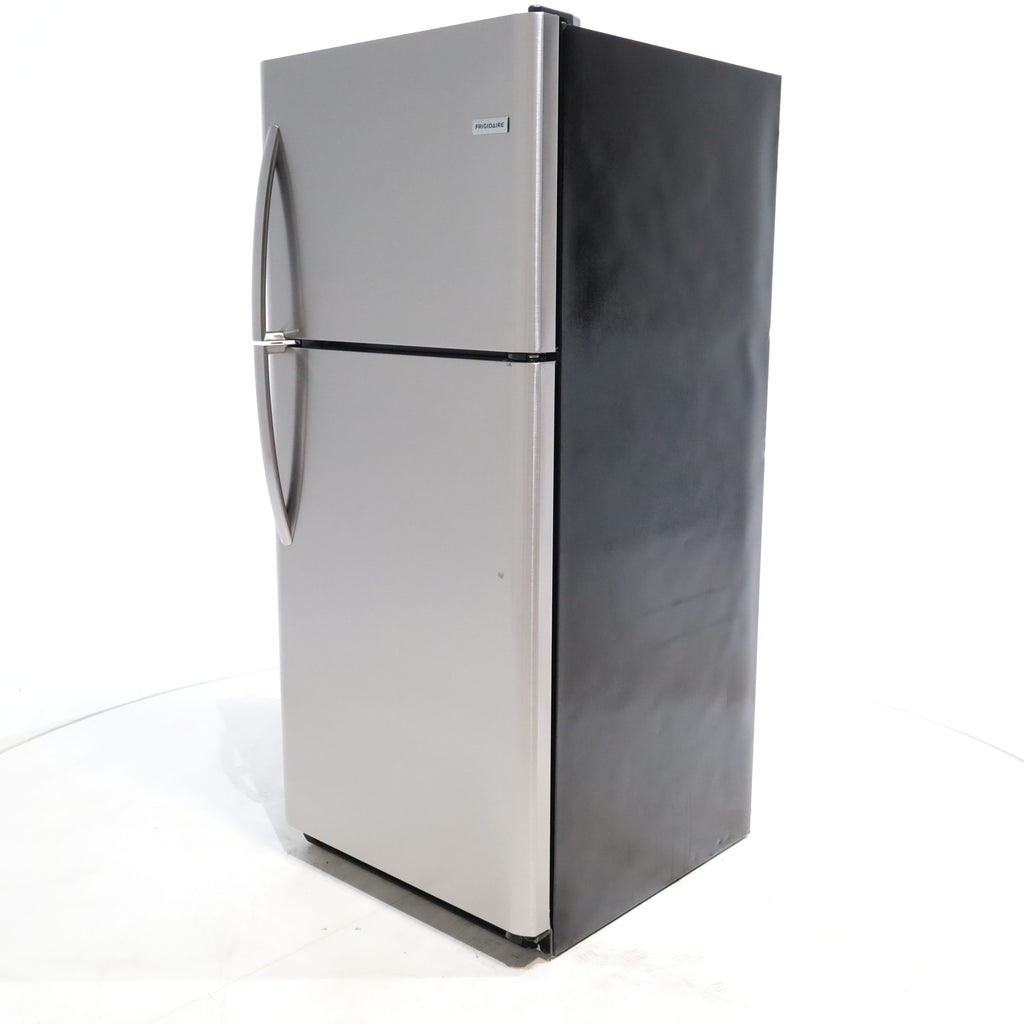 Pictures of 30 in. Wide EasyCare Stainless Steel Frigidaire 20.4 cu. ft. Top Freezer Refrigerator with Reversible Doors - Certified Refurbished - Neu Appliance Outlet - Discount Appliance Outlet in Austin, Tx