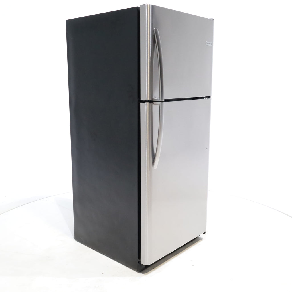 Pictures of 30 in. Wide EasyCare Stainless Steel Frigidaire 20.4 cu. ft. Top Freezer Refrigerator with Reversible Doors - Certified Refurbished - Neu Appliance Outlet - Discount Appliance Outlet in Austin, Tx