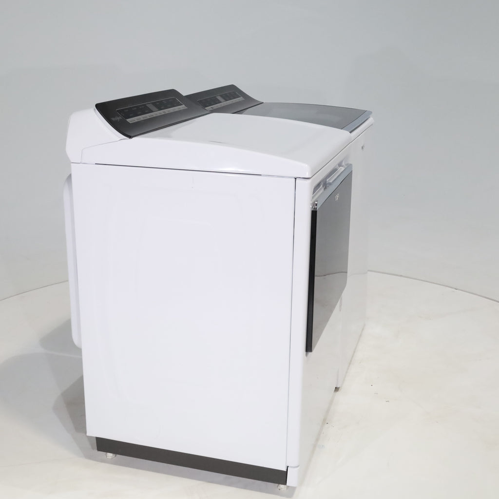 Pictures of ENERGY STAR Whirlpool 5.2 - 5.3 cu. ft. Smart Top Load Washing Machine with 2 in 1 Removable Agitator and 7.4 cu. ft. Electric Dryer with Hamper Door - Certified Refurbished - Neu Appliance Outlet - Discount Appliance Outlet in Austin, Tx