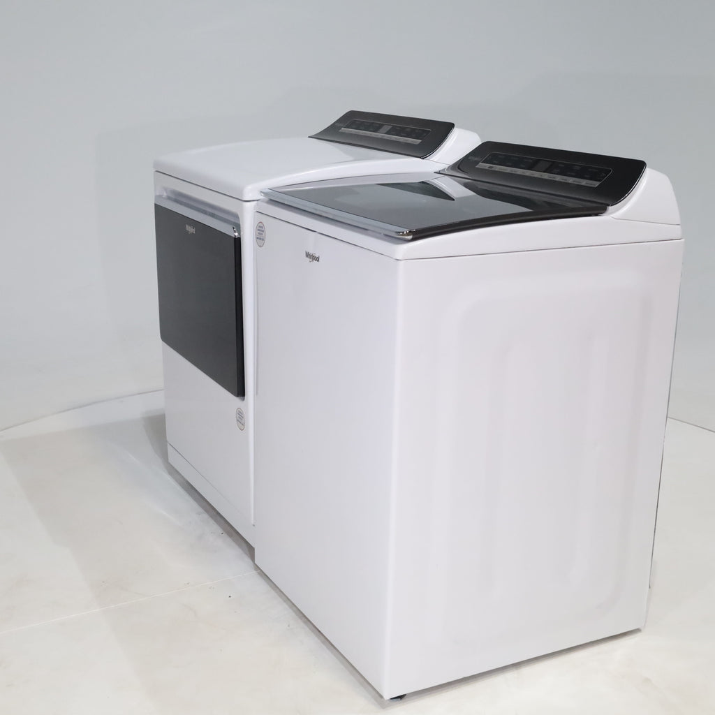 Pictures of ENERGY STAR Whirlpool 5.2 - 5.3 cu. ft. Smart Top Load Washing Machine with 2 in 1 Removable Agitator and 7.4 cu. ft. Electric Dryer with Hamper Door - Certified Refurbished - Neu Appliance Outlet - Discount Appliance Outlet in Austin, Tx