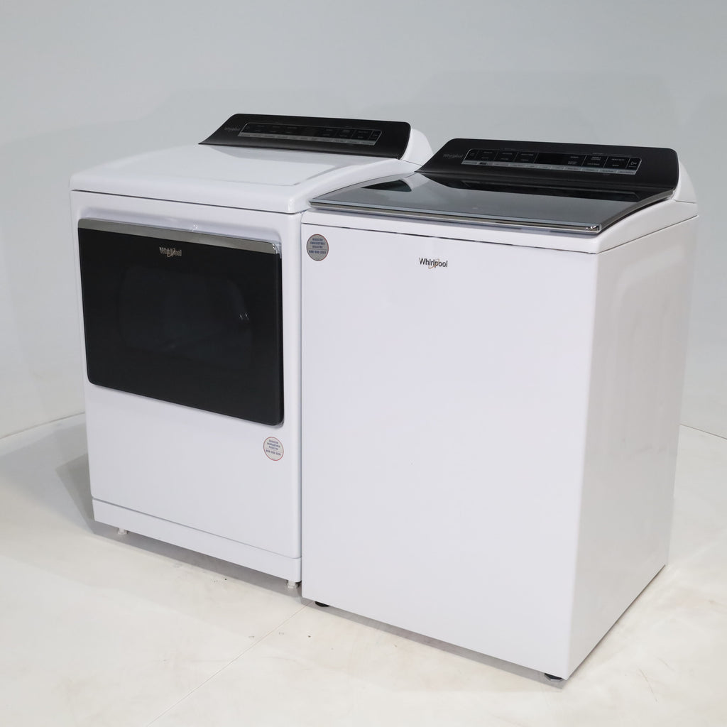 Pictures of ENERGY STAR Whirlpool 5.2 - 5.3 cu. ft. Smart Top Load Washing Machine with 2 in 1 Removable Agitator and 7.4 cu. ft. Electric Dryer with Hamper Door - Certified Refurbished - Neu Appliance Outlet - Discount Appliance Outlet in Austin, Tx