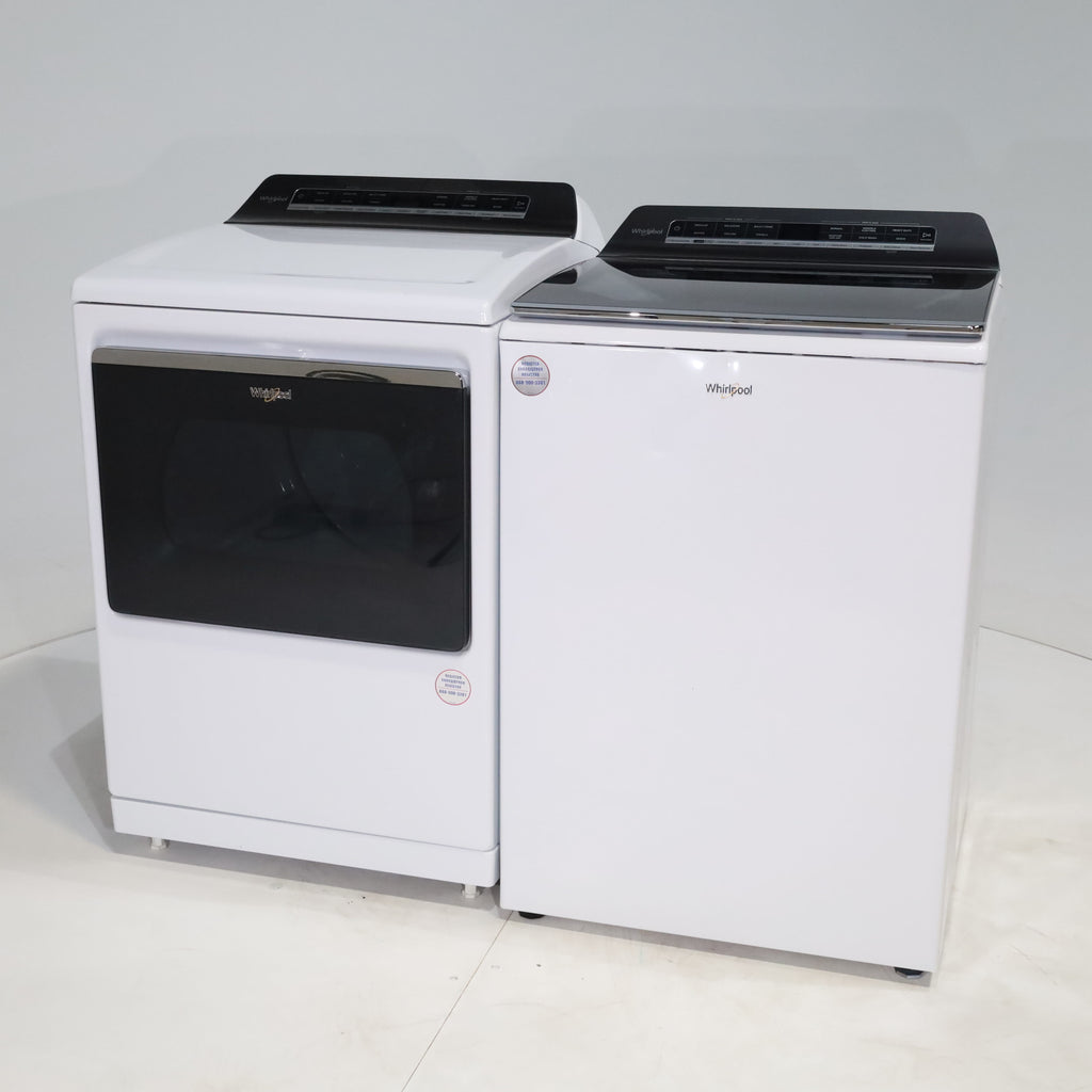 Pictures of ENERGY STAR Whirlpool 5.2 - 5.3 cu. ft. Smart Top Load Washing Machine with 2 in 1 Removable Agitator and 7.4 cu. ft. Electric Dryer with Hamper Door - Certified Refurbished - Neu Appliance Outlet - Discount Appliance Outlet in Austin, Tx