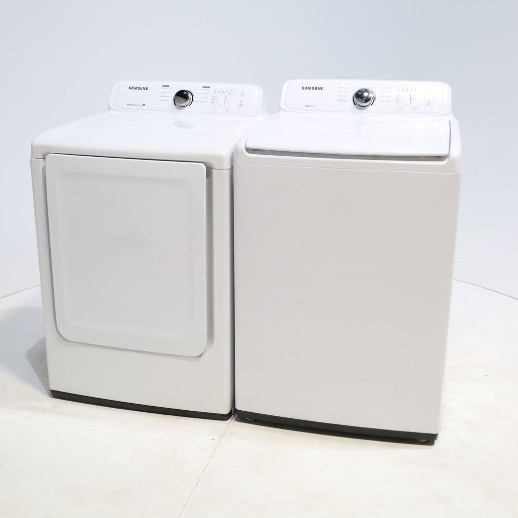 Pictures of Samsung 4.5 cu. ft. Top Load Washing Machine with VRT Plus Technology and 7.2 cu. ft. Gas Dryer with Stainless Drum - Scratch & Dent - Minor - Neu Appliance Outlet - Discount Appliance Outlet in Austin, Tx