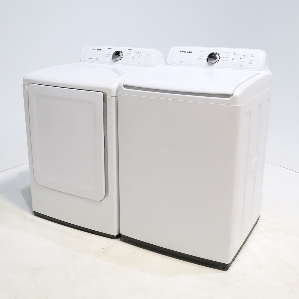 Pictures of Samsung 4.5 cu. ft. Top Load Washing Machine with VRT Plus Technology and 7.2 cu. ft. Gas Dryer with Stainless Drum - Scratch & Dent - Minor - Neu Appliance Outlet - Discount Appliance Outlet in Austin, Tx