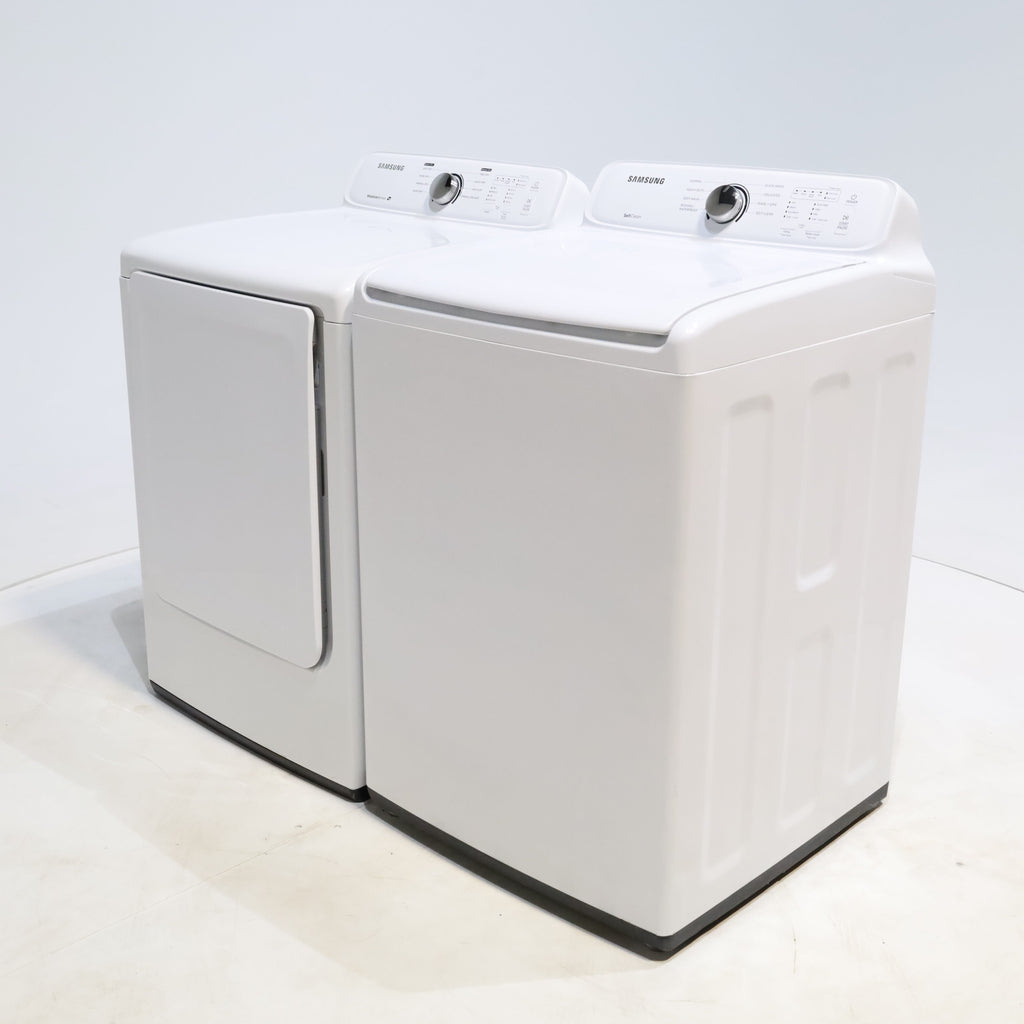 Pictures of Samsung 4.5 cu. ft. Top Load Washing Machine with VRT Plus Technology and 7.2 cu. ft. Gas Dryer with Stainless Drum - Scratch & Dent - Minor - Neu Appliance Outlet - Discount Appliance Outlet in Austin, Tx