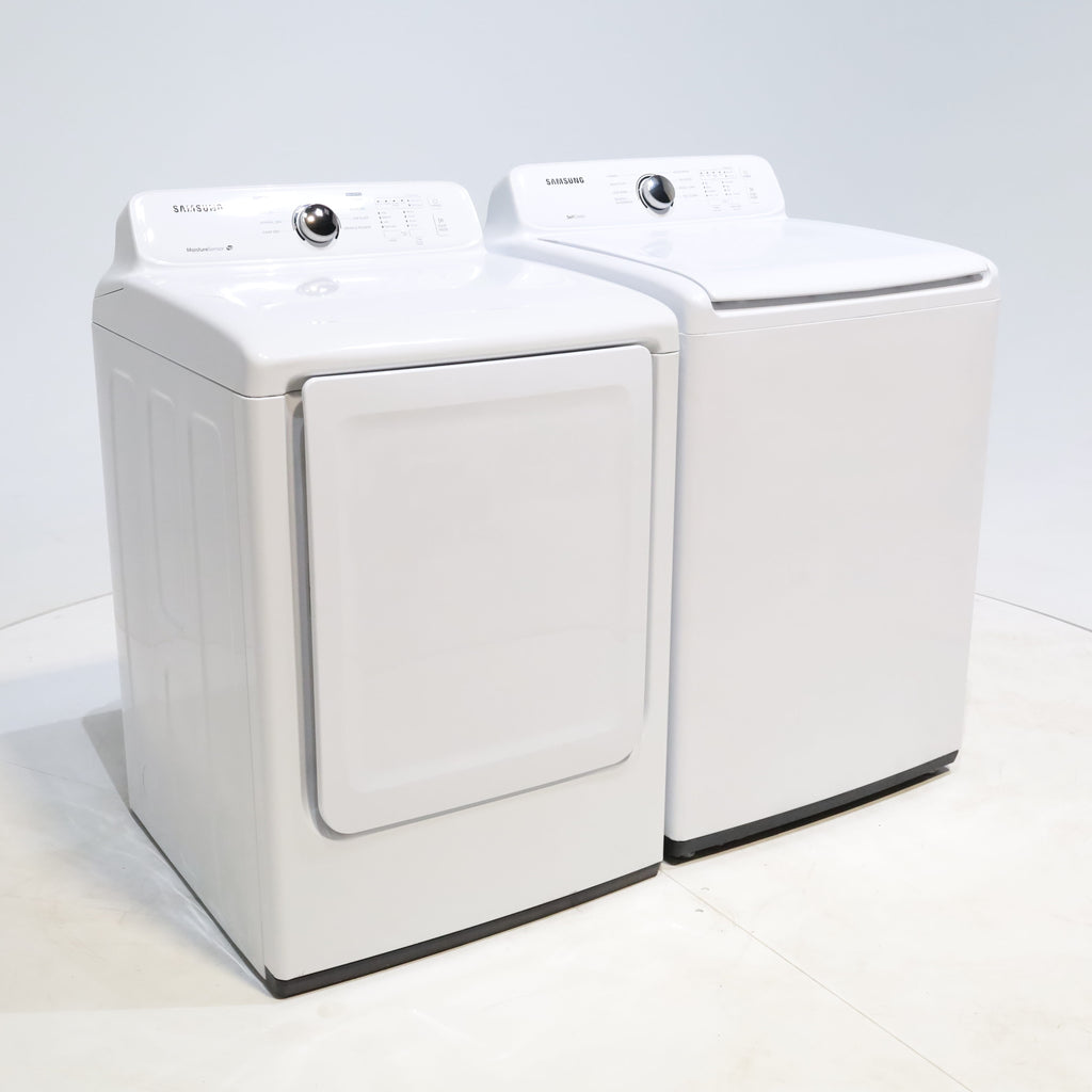 Pictures of Samsung 4.5 cu. ft. Top Load Washing Machine with VRT Plus Technology and 7.2 cu. ft. Gas Dryer with Stainless Drum - Scratch & Dent - Minor - Neu Appliance Outlet - Discount Appliance Outlet in Austin, Tx