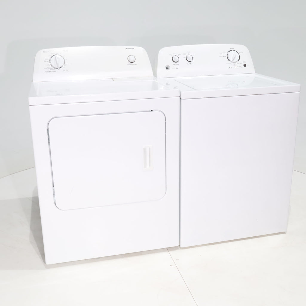 Pictures of HE Kenmore 3.5 cu ft. Top Load Washer with Dual-Action Agitator and 6.5 cu. ft. Electric Dryer with Automatic Dry Cycles - C - Neu Appliance Outlet - Discount Appliance Outlet in Austin, Tx