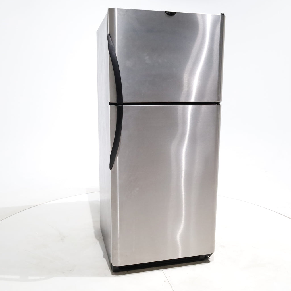 Pictures of Stainless Steel Frigidaire 21 cu. ft. Top Freezer Refrigerator with Ice Maker - Certified Refurbished - Neu Appliance Outlet - Discount Appliance Outlet in Austin, Tx