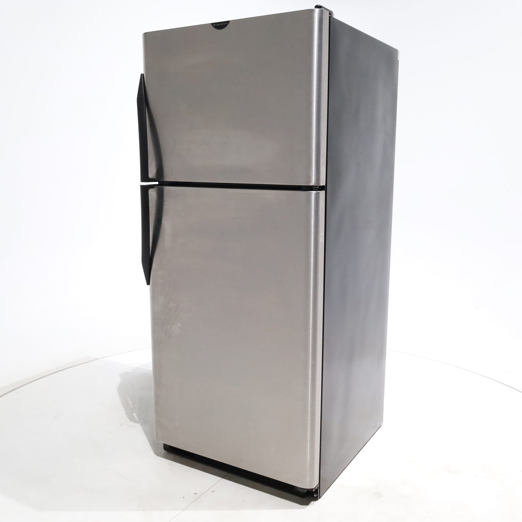 Pictures of Stainless Steel Frigidaire 21 cu. ft. Top Freezer Refrigerator with Ice Maker - Certified Refurbished - Neu Appliance Outlet - Discount Appliance Outlet in Austin, Tx