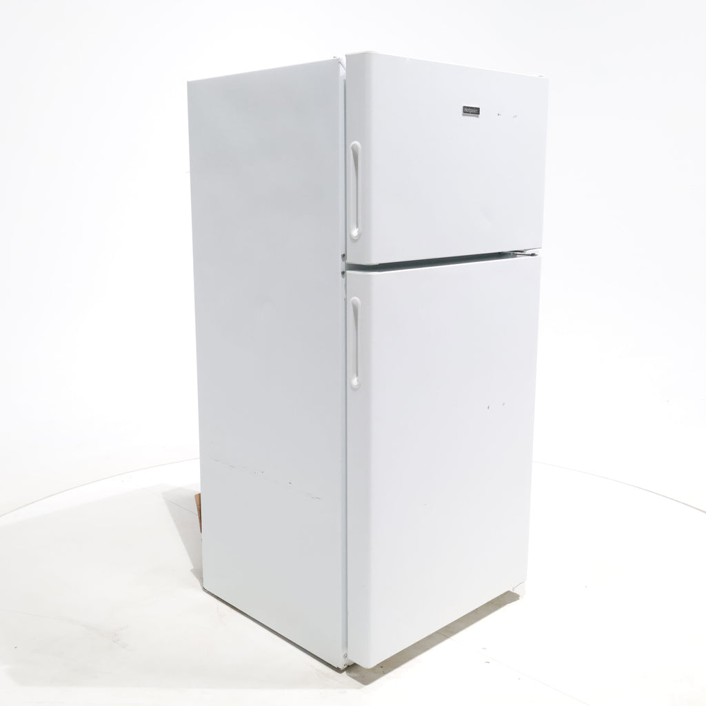 Pictures of White Hotpoint 14.6 cu. ft. Top Freezer Refrigerator with Reversible Door - Certified Refurbished - Neu Appliance Outlet - Discount Appliance Outlet in Austin, Tx