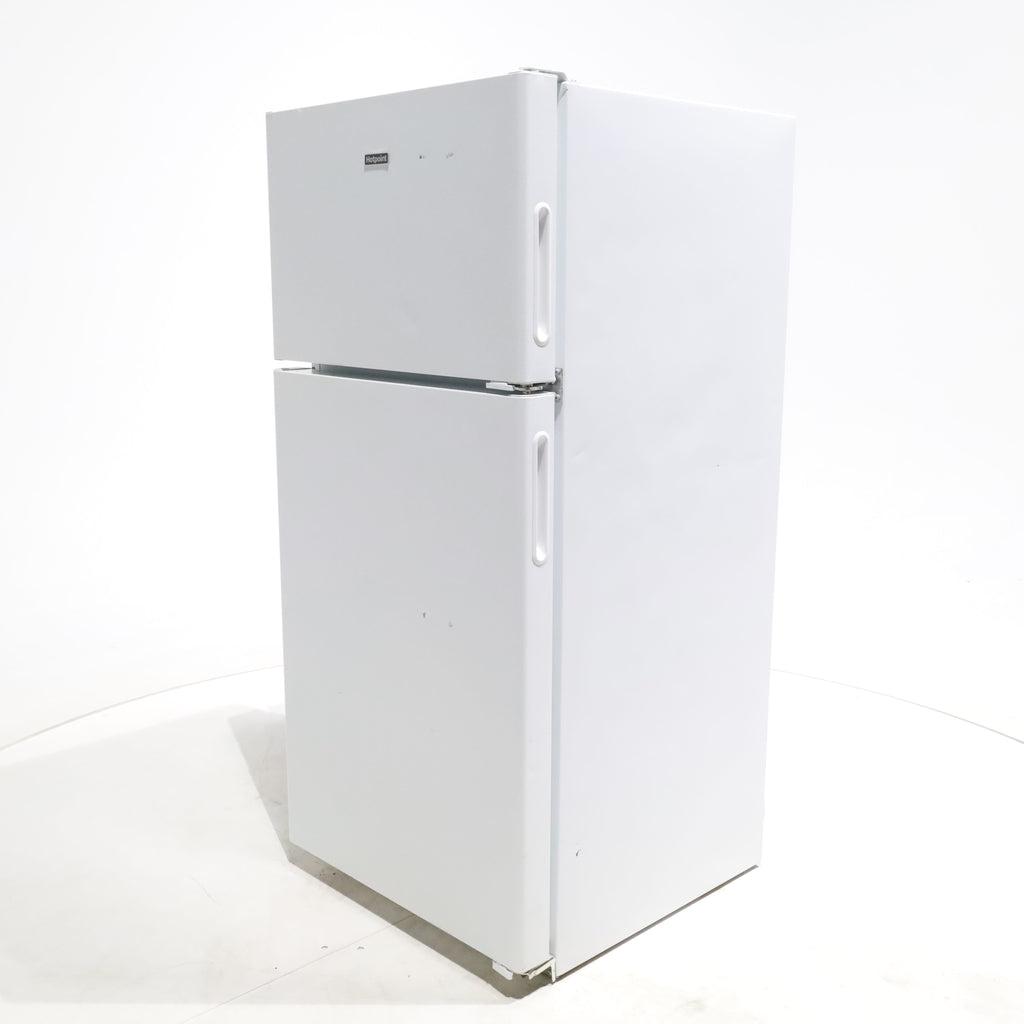 Pictures of White Hotpoint 14.6 cu. ft. Top Freezer Refrigerator with Reversible Door - Certified Refurbished - Neu Appliance Outlet - Discount Appliance Outlet in Austin, Tx