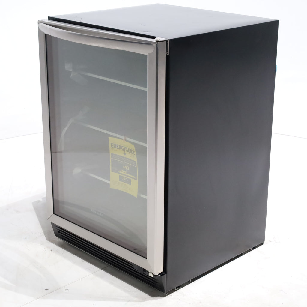 Pictures of 23.44 in. Smudge-Proof Stainless Steel 165-Can Capacity Frigidaire Gallery Beverage Refrigerator with Glass Door - Scratch & Dent - Minor - Neu Appliance Outlet - Discount Appliance Outlet in Austin, Tx