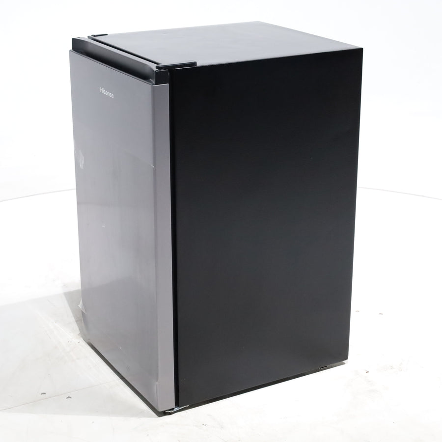 18.7 in. Silver ENERGY STAR Hisense 4.4 cu. ft. Mini Fridge with 2L Beverage Storage - Scratch & Dent - Minor