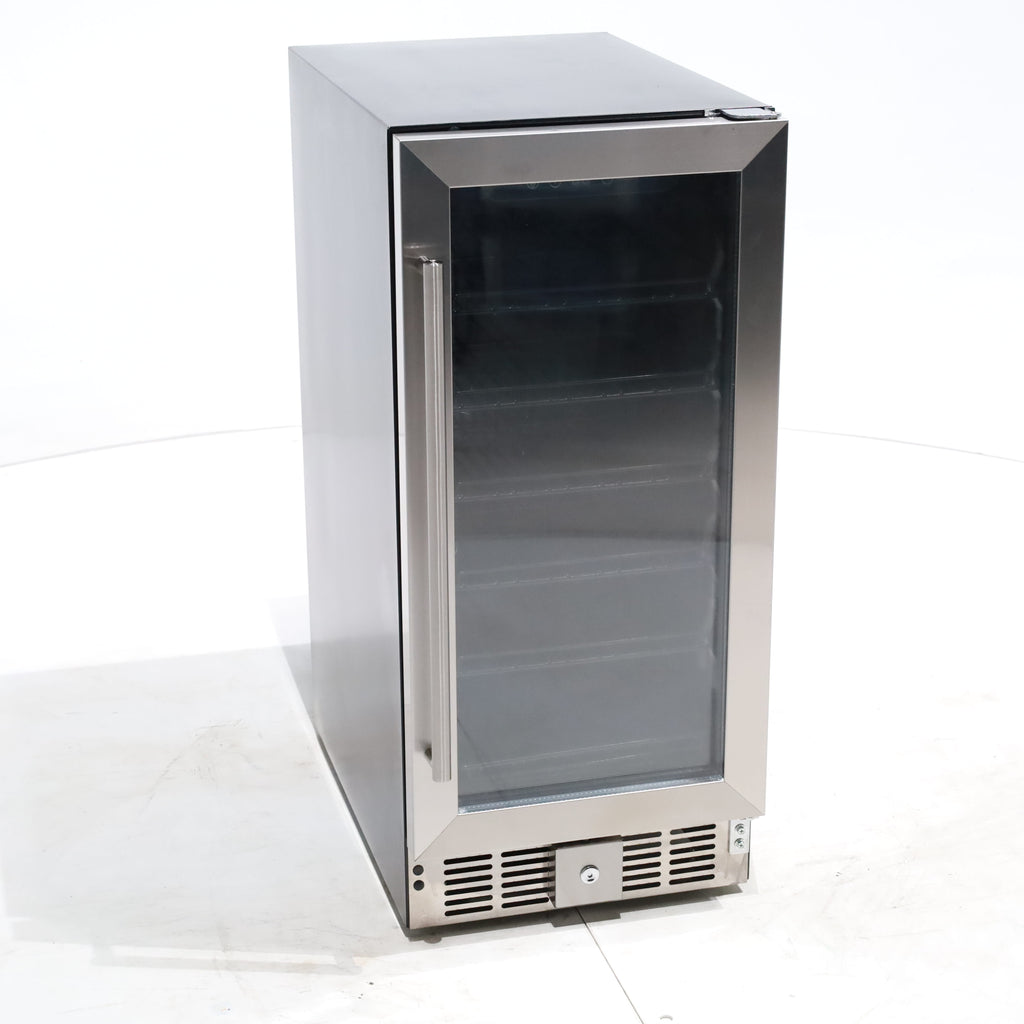 Pictures of 15 in. Stainless Steel Antarctic Star 2.9 cu. ft. Wine or Champagne Cooler with Transparent Glass Door - Scratch & Dent - Minor - Neu Appliance Outlet - Discount Appliance Outlet in Austin, Tx