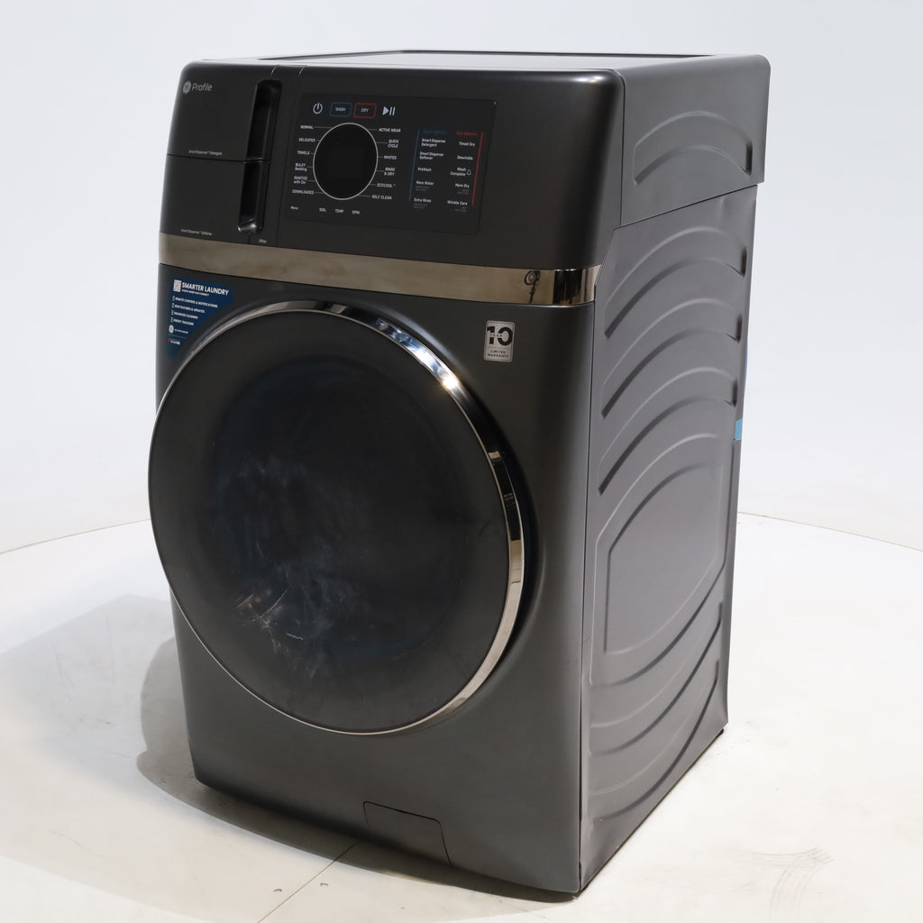 Pictures of Carbon Graphite ENERGY STAR  GE Profile 4.5 cu. ft. Capacity Front Load Combo Washing Machine and Electric Dryer with Ventless Heat Pump Technology - Scratch & Dent - Minor - Neu Appliance Outlet - Discount Appliance Outlet in Austin, Tx