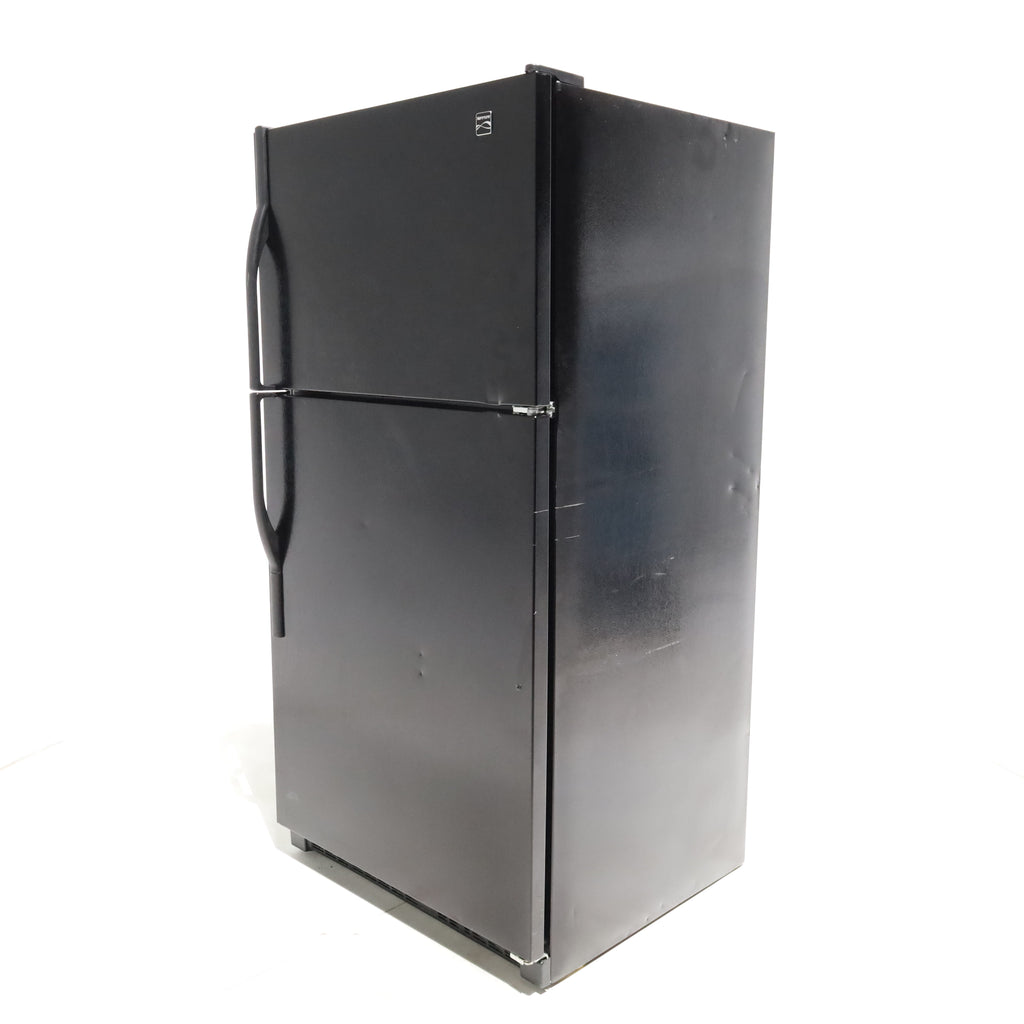 Pictures of Black Kenmore 18 cu. ft. Top Freezer Refrigerator with Ice Maker - Certified Refurbished - Neu Appliance Outlet - Discount Appliance Outlet in Austin, Tx