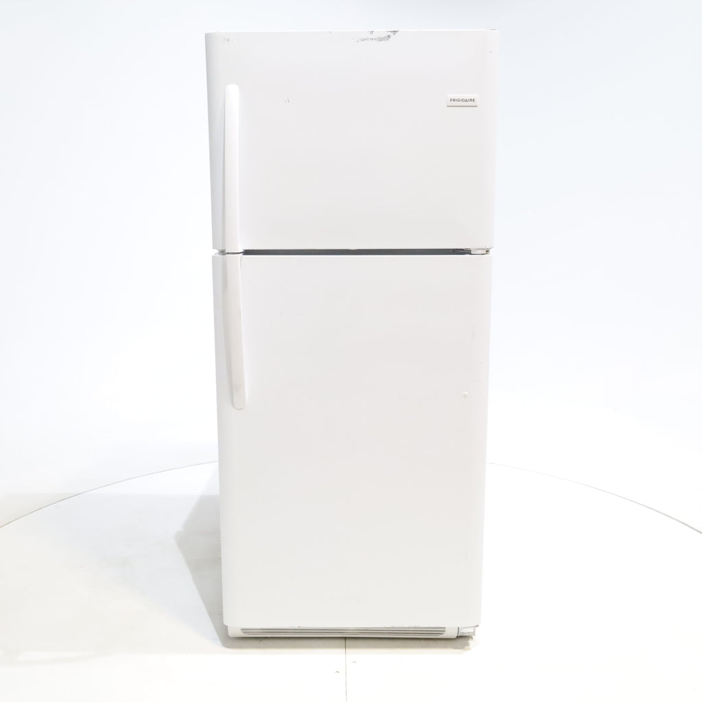 Pictures of 30 in. Wide White Frigidaire 20.4 cu. ft. Top Freezer Refrigerator with Reversible Doors - Certified Refurbished - Neu Appliance Outlet - Discount Appliance Outlet in Austin, Tx